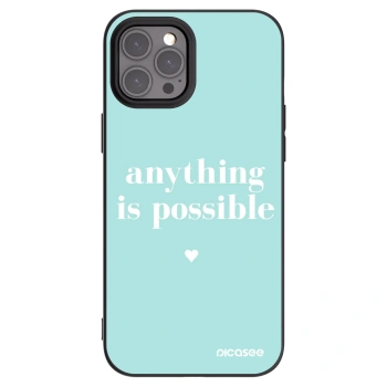 Picasee silikónový čierny obal pre Apple iPhone 12 Pro Max - Anything is possible