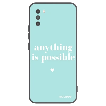 Picasee silikónový čierny obal pre Xiaomi Poco M3 - Anything is possible