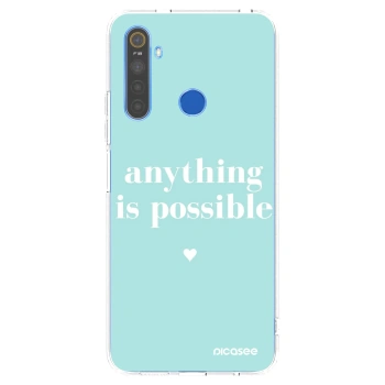 Picasee silikónový prehľadný obal pre Realme 5 - Anything is possible