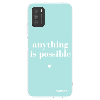 Picasee silikónový prehľadný obal pre Xiaomi Poco M3 - Anything is possible