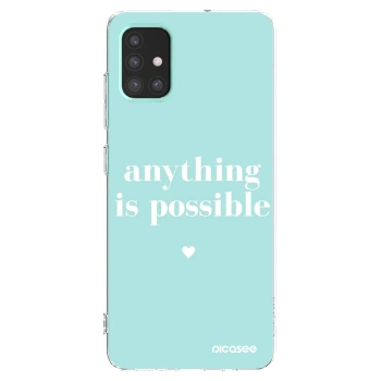 Picasee silikónový prehľadný obal pre Samsung Galaxy M31s - Anything is possible