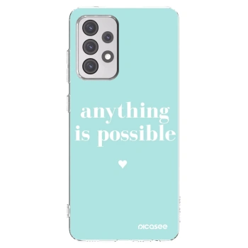 Picasee silikónový prehľadný obal pre Samsung Galaxy A52 5G A525F - Anything is possible