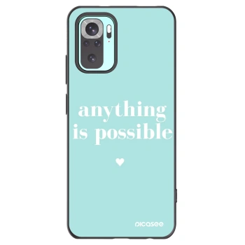 Picasee silikónový čierny obal pre Xiaomi Redmi Note 10 Pro - Anything is possible