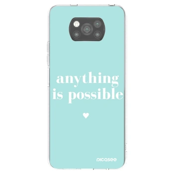 Picasee silikónový čierny obal pre Xiaomi Poco X3 Pro - Anything is possible
