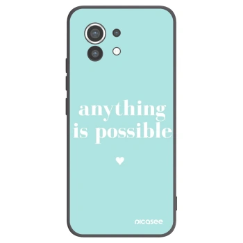 Picasee silikónový čierny obal pre Xiaomi Mi 11 - Anything is possible