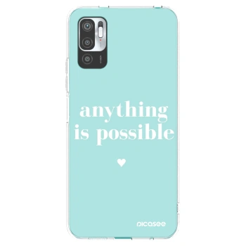 Picasee silikónový prehľadný obal pre Xiaomi Redmi Note 10 5G - Anything is possible