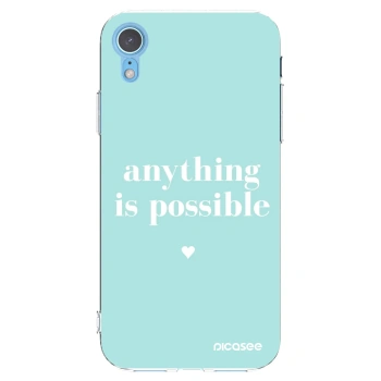 Picasee silikónový prehľadný obal pre Apple iPhone XR - Anything is possible