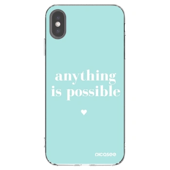 Picasee silikónový prehľadný obal pre Apple iPhone XS Max - Anything is possible