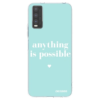 Picasee silikónový prehľadný obal pre Vivo Y20s - Anything is possible