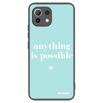Picasee silikónový čierny obal pre Xiaomi 11 Lite 5G NE - Anything is possible