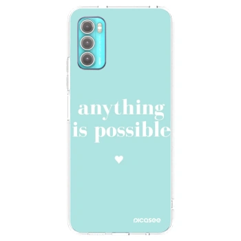 Picasee silikónový prehľadný obal pre Motorola Moto G60 - Anything is possible