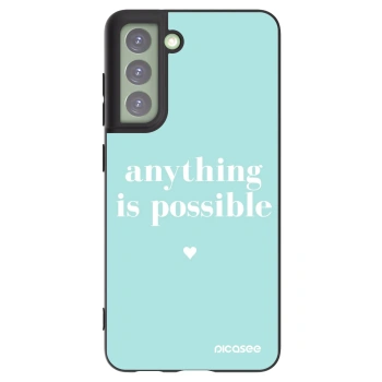 Picasee silikónový čierny obal pre Samsung Galaxy S21 FE 5G - Anything is possible