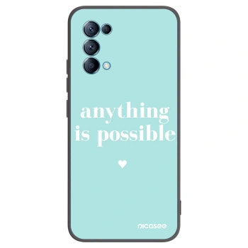 Picasee silikónový čierny obal pre OPPO Reno 5 5G - Anything is possible