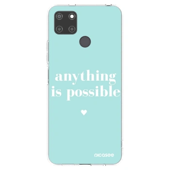 Picasee silikónový prehľadný obal pre Realme C21Y - Anything is possible