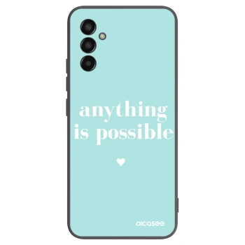 Picasee silikónový čierny obal pre Samsung Galaxy M13 M135F - Anything is possible
