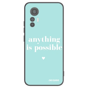 Picasee silikónový čierny obal pre Xiaomi 12 Lite - Anything is possible