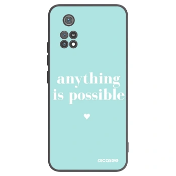 Picasee silikónový čierny obal pre Xiaomi Poco M4 Pro - Anything is possible