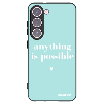 Picasee silikónový čierny obal pre Samsung Galaxy S23 5G - Anything is possible