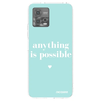 Picasee silikónový prehľadný obal pre Motorola Moto G72 - Anything is possible