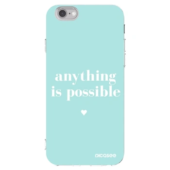 Picasee silikónový prehľadný obal pre Apple iPhone 6/6S - Anything is possible