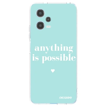 Picasee silikónový prehľadný obal pre Xiaomi Redmi Note 12 5G - Anything is possible