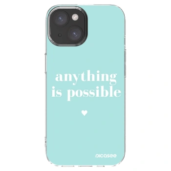 Picasee silikónový prehľadný obal pre Apple iPhone 15 - Anything is possible
