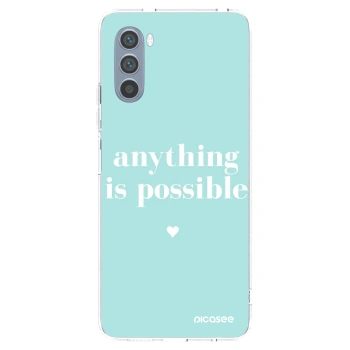 Picasee silikónový prehľadný obal pre Motorola Moto G62 - Anything is possible