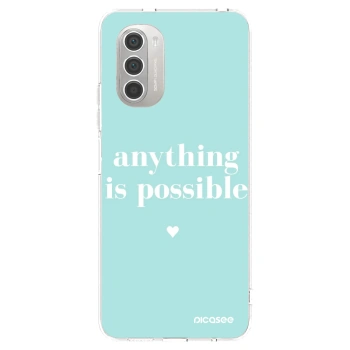 Picasee silikónový prehľadný obal pre Motorola Moto G51 - Anything is possible