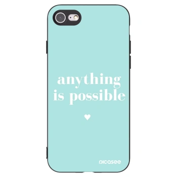 Picasee silikónový čierny obal pre Apple iPhone 7 - Anything is possible