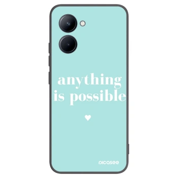 Picasee silikónový čierny obal pre Realme C33 (2023) - Anything is possible