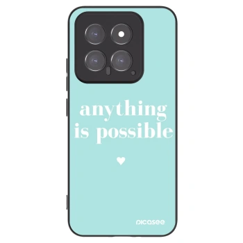 Picasee silikónový čierny obal pre Xiaomi 14 - Anything is possible