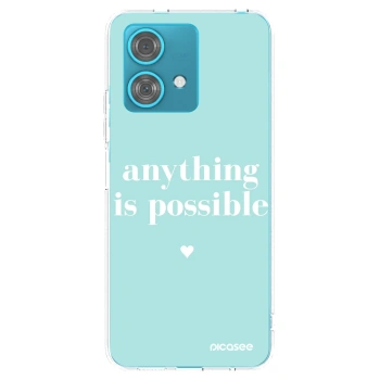 Picasee silikónový prehľadný obal pre Motorola Edge 40 Neo - Anything is possible