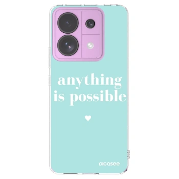 Picasee silikónový prehľadný obal pre Xiaomi Redmi Note 13 Pro 5G - Anything is possible