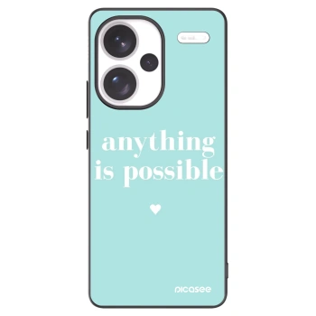 Picasee silikónový čierny obal pre Xiaomi Redmi Note 13 Pro+ 5G - Anything is possible