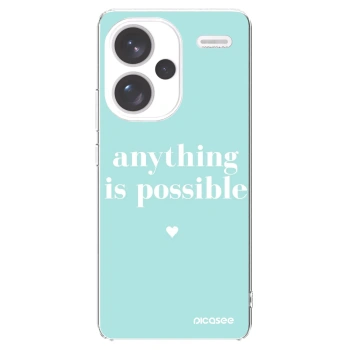 Picasee silikónový prehľadný obal pre Xiaomi Redmi Note 13 Pro+ 5G - Anything is possible