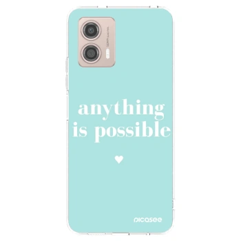 Picasee silikónový prehľadný obal pre Motorola Moto G53 5G - Anything is possible