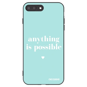 Picasee silikónový čierny obal pre Apple iPhone 7 Plus - Anything is possible