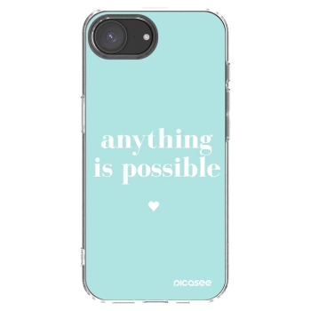 Picasee silikónový prehľadný obal pre Apple iPhone 16e - Anything is possible