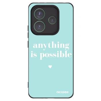 Picasee silikónový čierny obal pre Xiaomi Redmi Note 14 5G - Anything is possible