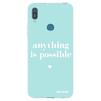 Picasee silikónový prehľadný obal pre Huawei Y7 2019 - Anything is possible