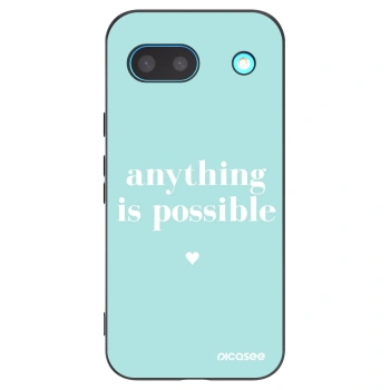 Picasee silikónový čierny obal pre Google Pixel 8 - Anything is possible
