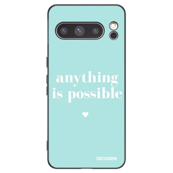 Picasee silikónový čierny obal pre Google Pixel 8 Pro - Anything is possible