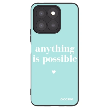 Picasee silikónový čierny obal pre Honor X8c - Anything is possible