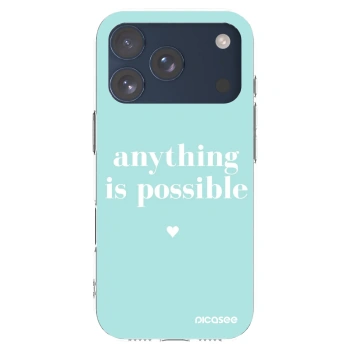 Picasee silikónový prehľadný obal pre Apple iPhone 17 Pro - Anything is possible