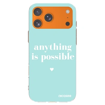 Picasee silikónový prehľadný obal pre Apple iPhone 17 Pro Max - Anything is possible