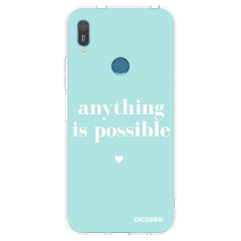 Picasee silikónový prehľadný obal pre Huawei Y6 2019 - Anything is possible