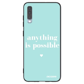 Picasee silikónový čierny obal pre Samsung Galaxy A70 A705F - Anything is possible