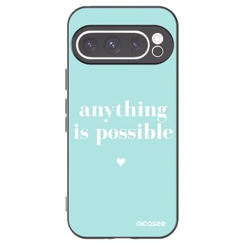 Picasee silikónový čierny obal pre Google Pixel 9 Pro XL - Anything is possible