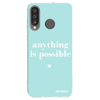 Picasee silikónový prehľadný obal pre Huawei P30 Lite - Anything is possible