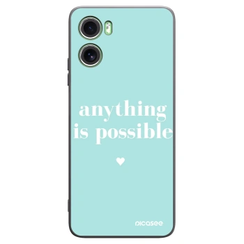 Picasee silikónový čierny obal pre Motorola Moto G06 - Anything is possible